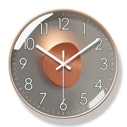 Horloge murale Mafrenesiedecoration de 12/14 pouces, design moderne, silencieuse, créative, pour salon, style élégant et contemporain.