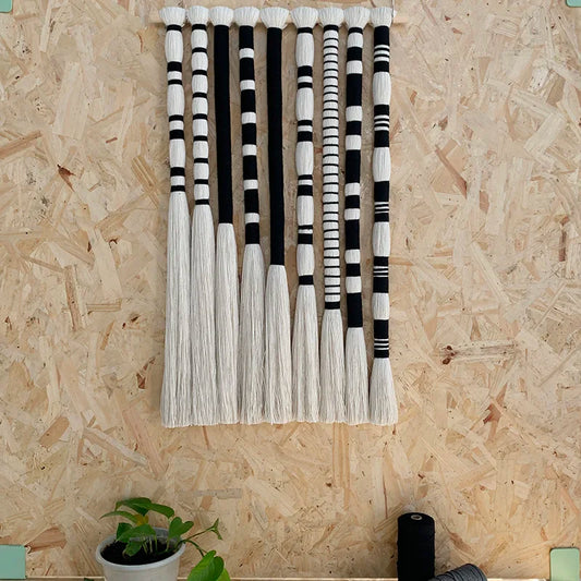 Rideau en macramé-Ligne Soleil