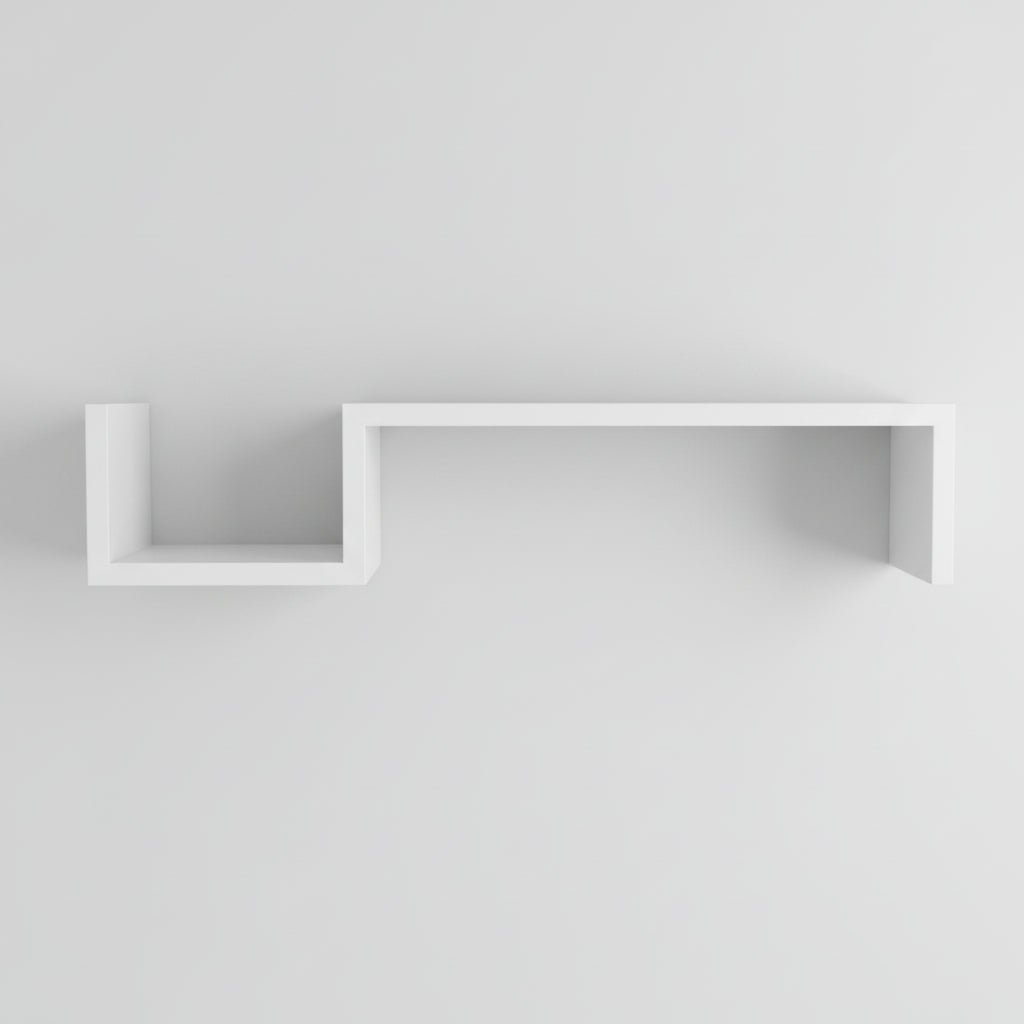 Etagere murale bois naturel - Forme S - Mafrenesiedecoration