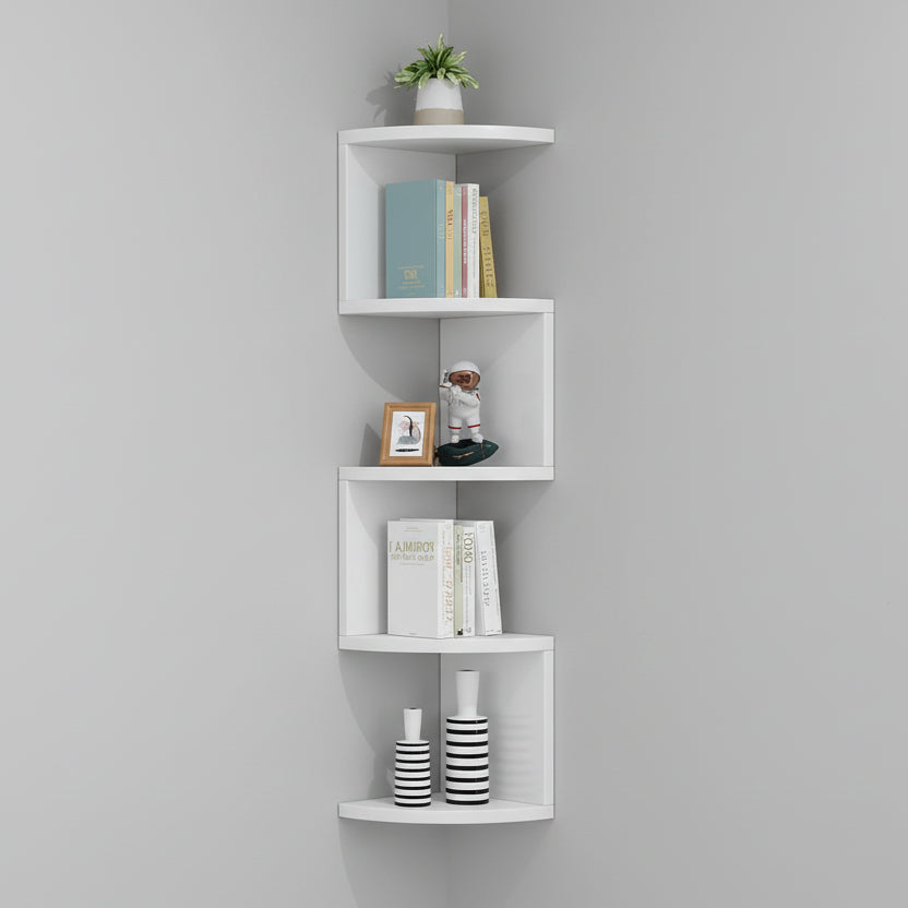 Etagere Murale Angle Bois  - Rangement Coin