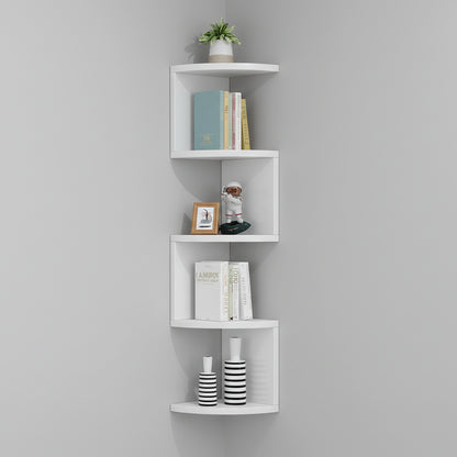 Etagere Murale Angle Bois  - Rangement Coin