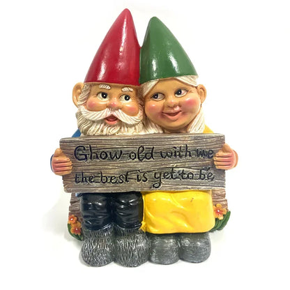 Statue de jardin en résine représentant un gnome vieux homme, décoration de Noël et accessoires pour la maison.