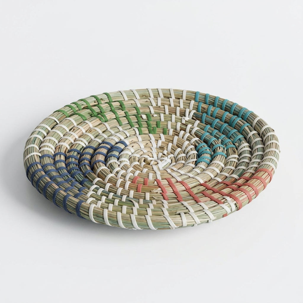 Corbeille murale en herbe marine — Tressée main, 20 à 40 cm