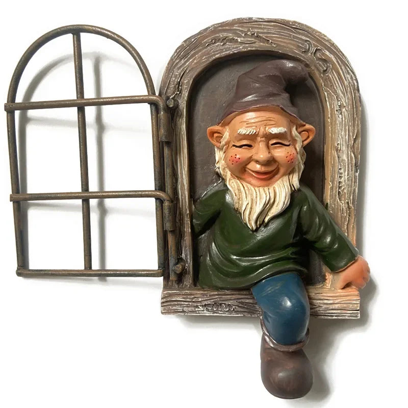 Statue de nain en résine Mafrenesiedecoration, décoration de jardin avec vieux bonhomme de Noël, ornement pour intérieur et bureau.