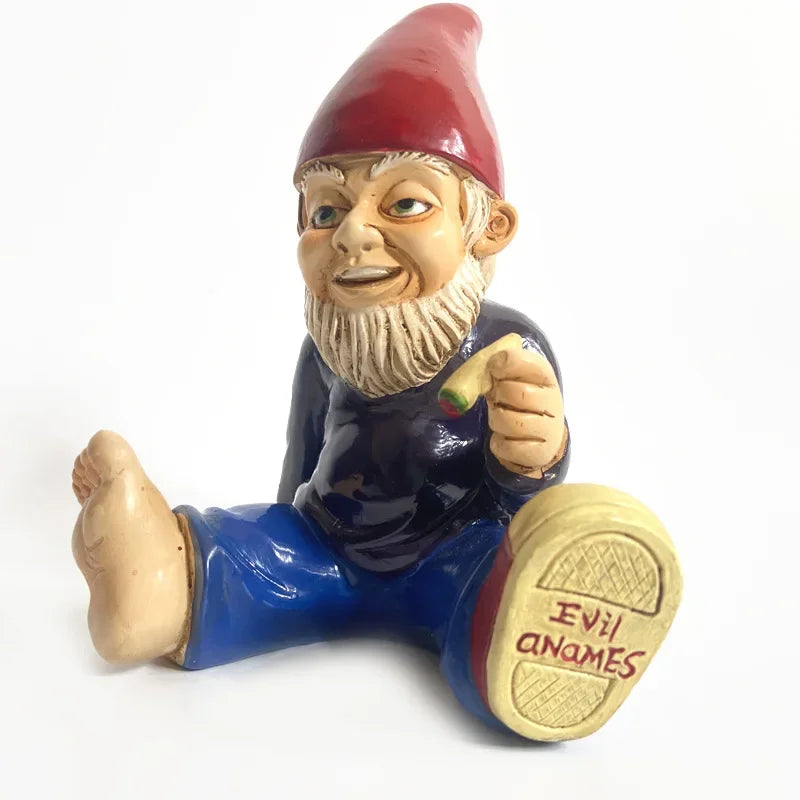 Statue de jardin en résine représentant un nain de Noël, décoration de bureau ou accessoires pour la maison, de la marque Mafrenesiedecoration.