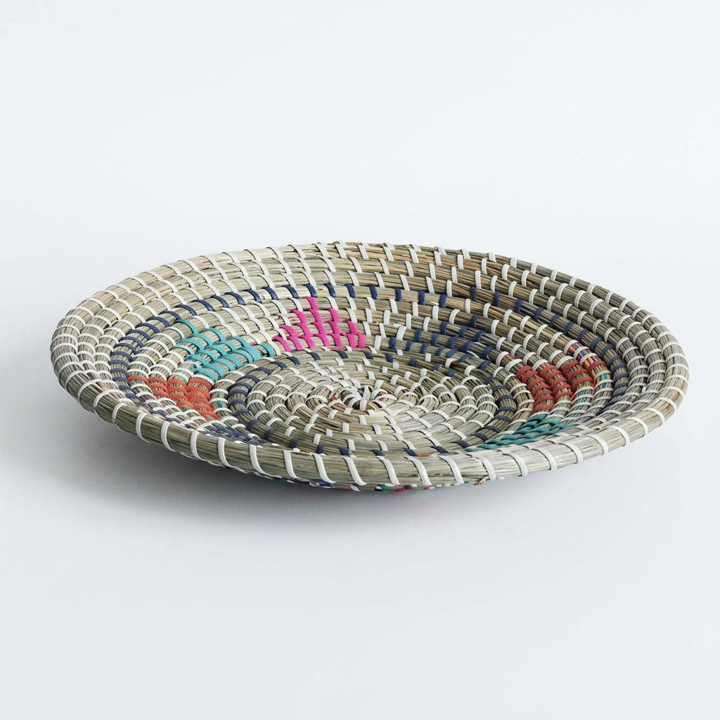 Corbeille murale en herbe marine — Tressée main, 20 à 40 cm