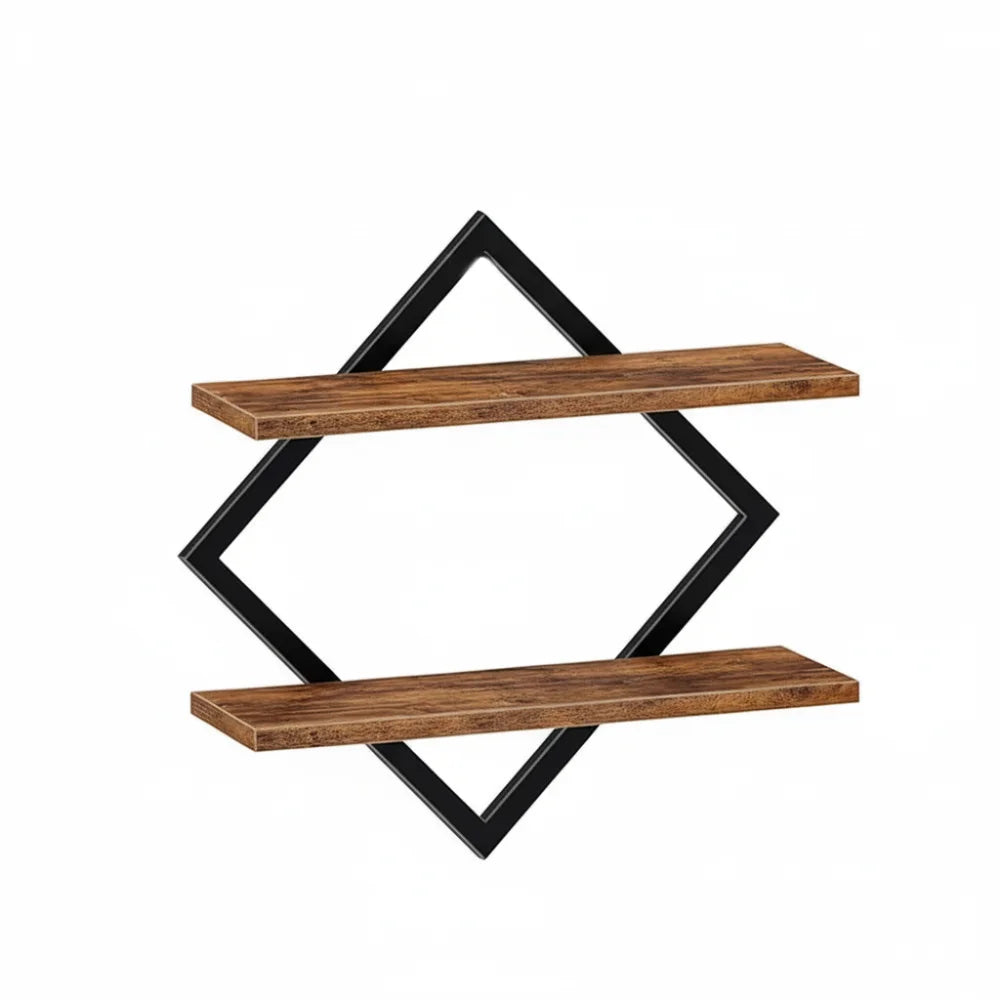 "Etagere murale en bois installation facile mains montage vis incluses instructions simples"