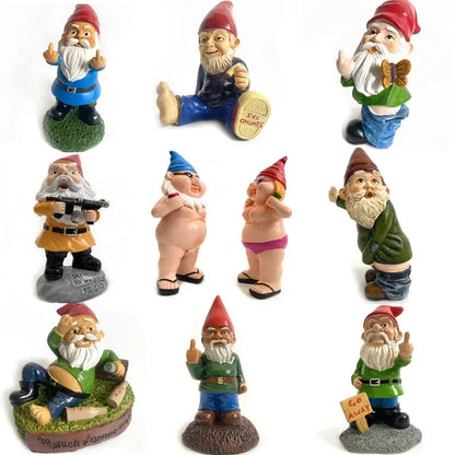 Statue de jardin en résine représentant un gnome vieux homme, décoration de Noël pour maison et bureau, accessoire de décoration Mafrenesiedecoration