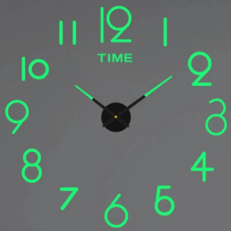Horloge murale moderne 3D en acrylique avec miroir pour salon, design contemporain, montre quartz de grande taille, décoration intérieure.