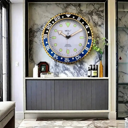 Horloge murale originale en fer forgé avec cadran lumineux phosphorescent, silencieuse, 30cm, disponible en 6 coloris, marque Mafrenesiedecoration