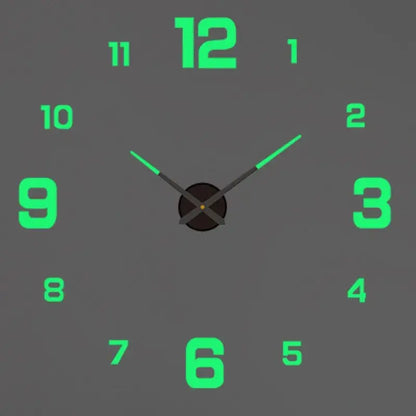Horloge murale moderne 2023 avec design 3D, miroir en acrylique, pour décoration salon, grande horloge quartz Mafrenesiedecoration