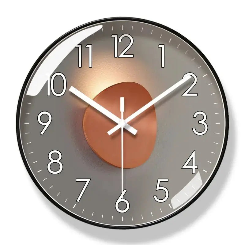Horloge murale Mafrenesiedecoration de 12/14 pouces, design moderne, silencieuse, créative en quartz pour salon ou chambre