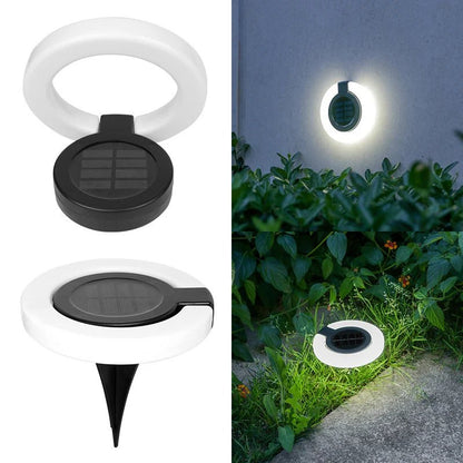 Lampe solaire de jardin haut de gamme Mafrenesiedecoration, encastrée 360°, lot de 4 LED IP65 pour balcon extérieur.