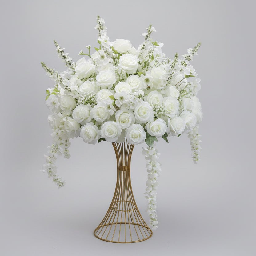 Plante Artificielle Exterieur 30 - 80cm - Roses et Feuillage Réalistes - Mafrenesiedecoration