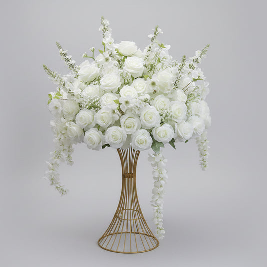 Plante Artificielle Exterieur 30-80cm - Roses et Feuillage Réalistes