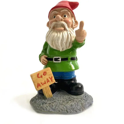 Statue de jardin en résine représentant un nain avec barbe, décor de Noël, pour décoration intérieure ou extérieure.