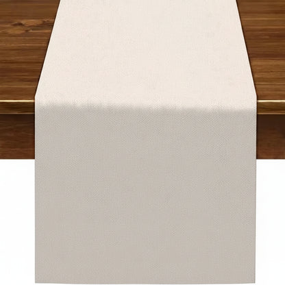 Chemin de table personnalisé en lin lavable et élégant