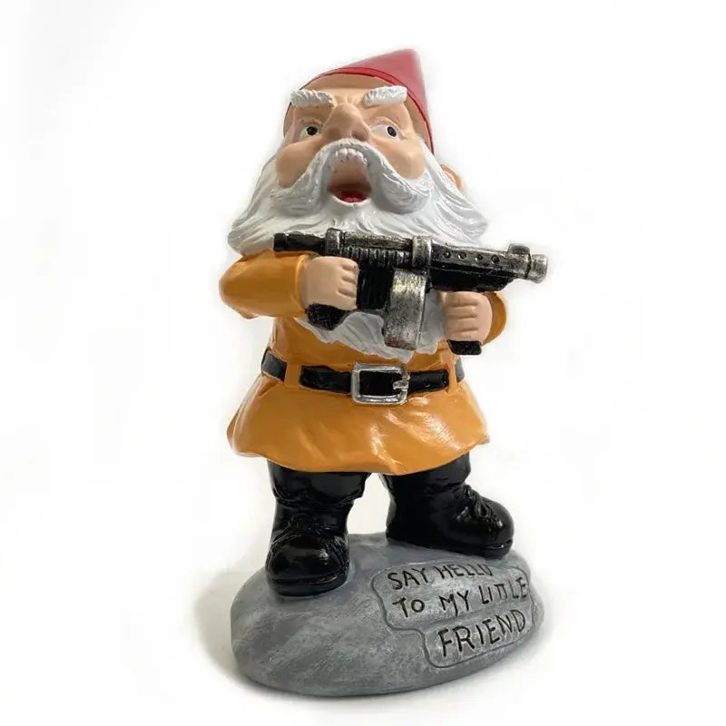 Statue de jardin en résine représentant un nain vieux homme, décor de Noël, accessoires pour la maison et décoration de bureau Mafrenesiedecoration