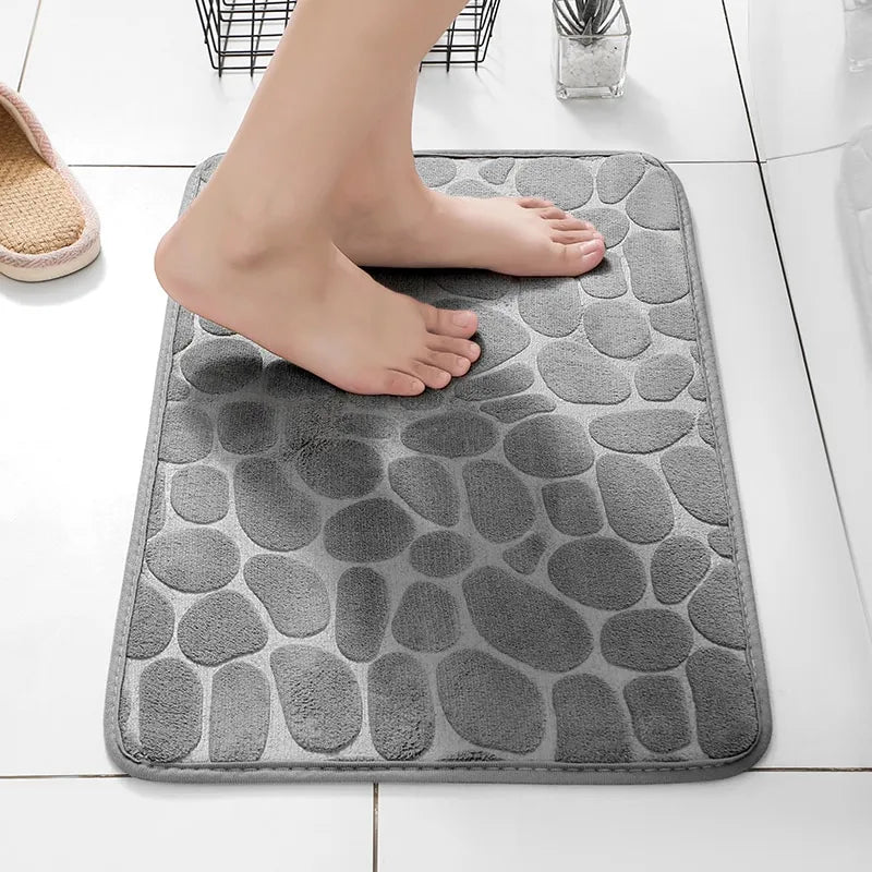 Tapis de bain en mousse à mémoire super absorbants/Tapis-Relief™ - Mafrenesiedecoration