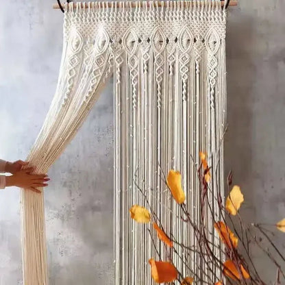 Macramé rideau - Voilage Bohème - Mafrenesiedecoration
