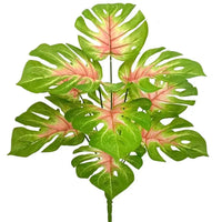 Plantes Artificielles Haut de Gamme Monstera 12 feuilles — silhouette tropicale réaliste pour décoration intérieure