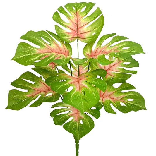 Plantes Artificielles Haut de Gamme Monstera 12 feuilles — silhouette tropicale réaliste pour décoration intérieure
