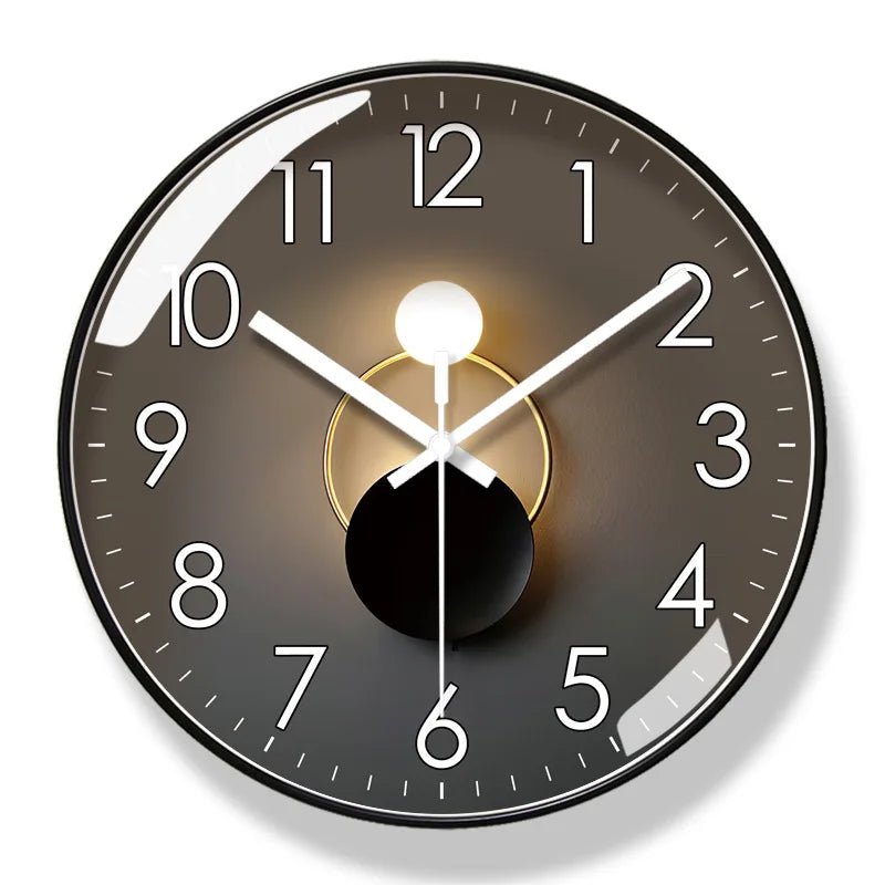 Horloge murale moderne Mafrenesiedecoration de 12/14 pouces, silencieuse, créative, design élégant pour salon ou salle à manger.