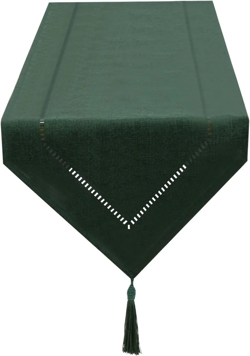 Chemin de table lin vert sauge tendance 2024 décoration table