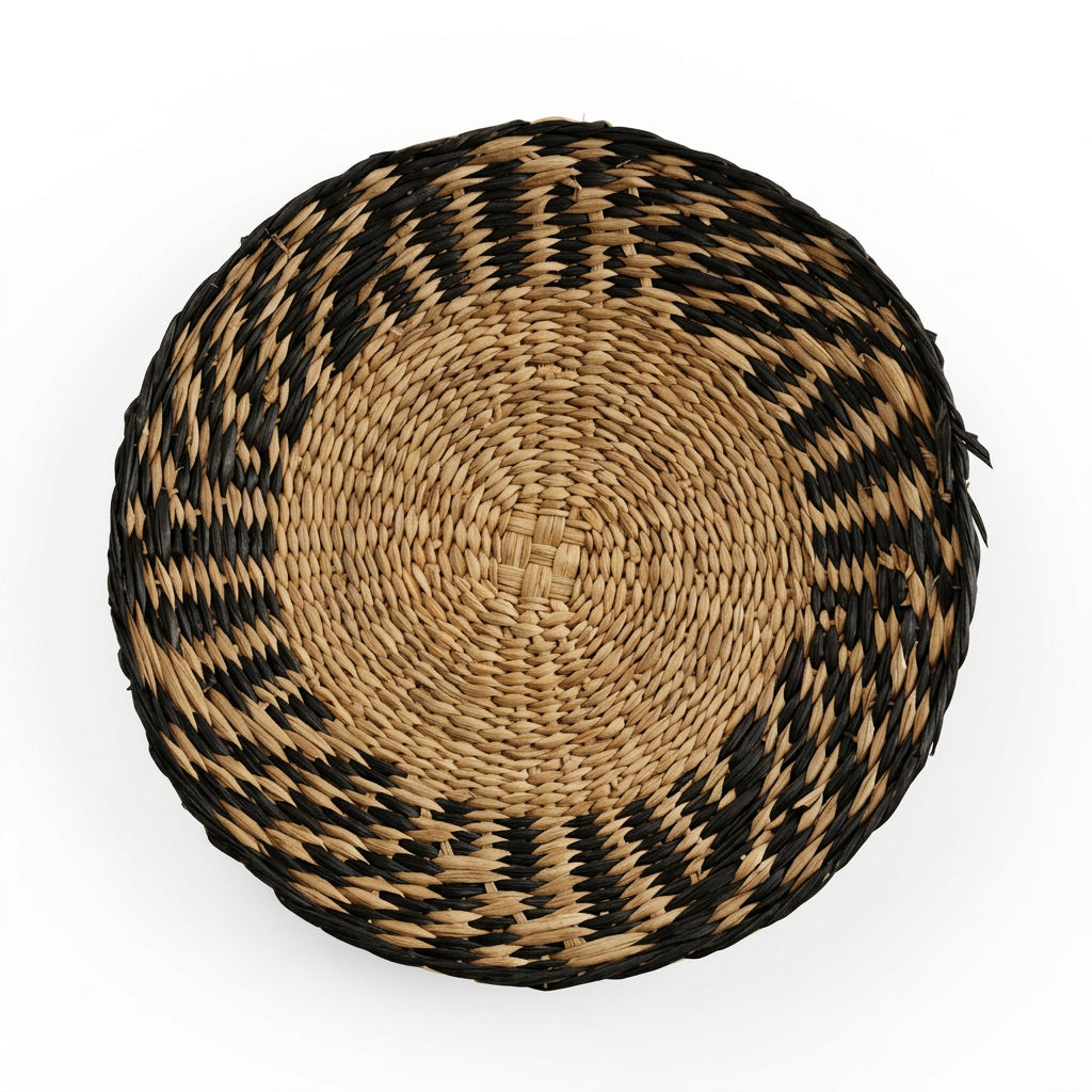 Assiette murale tressée en herbe marine — 5 modèles bohèmes
