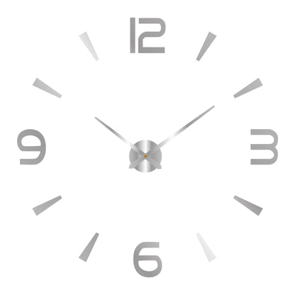 Horloge murale moderne 3D en acrylique avec miroir, design élégant, grande taille, pour décoration salon, style fashion Mafrenesiedecoration