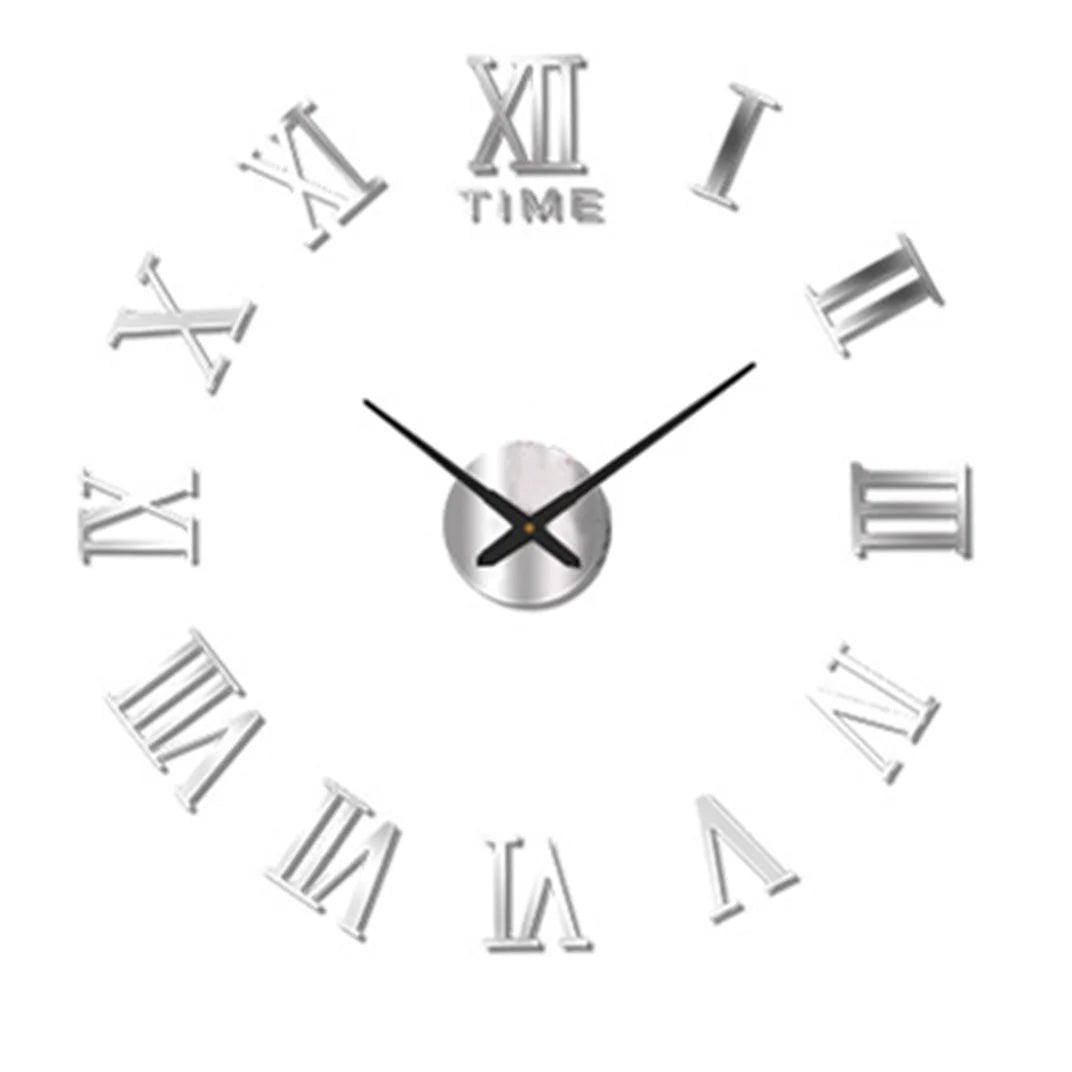 Horloge murale moderne 2023 Mafrenesiedecoration avec miroir en acrylique, design 3D, décoration salon et maison.
