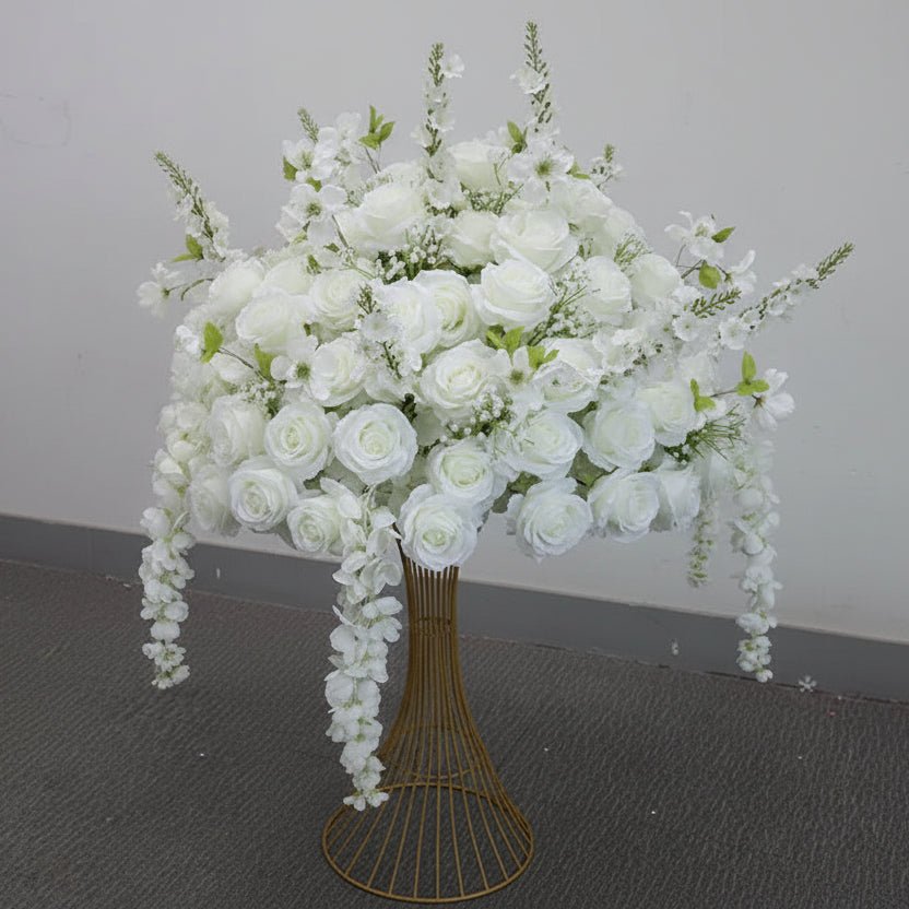 Plante Artificielle Exterieur 30 - 80cm - Roses et Feuillage Réalistes - Mafrenesiedecoration