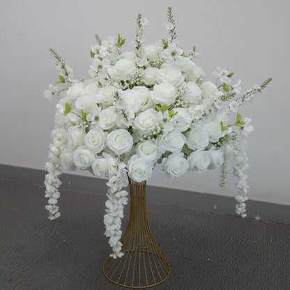 Plante Artificielle Exterieur 30 - 80cm - Roses et Feuillage Réalistes - Mafrenesiedecoration