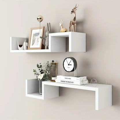 Etagere murale bois naturel - Forme S - Mafrenesiedecoration