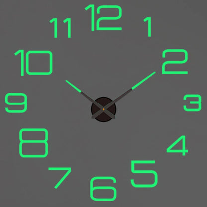 Horloge murale moderne 3D en acrylique avec miroir, design tendance pour salon, décoration intérieure, montre quartz Mafrenesiedecoration