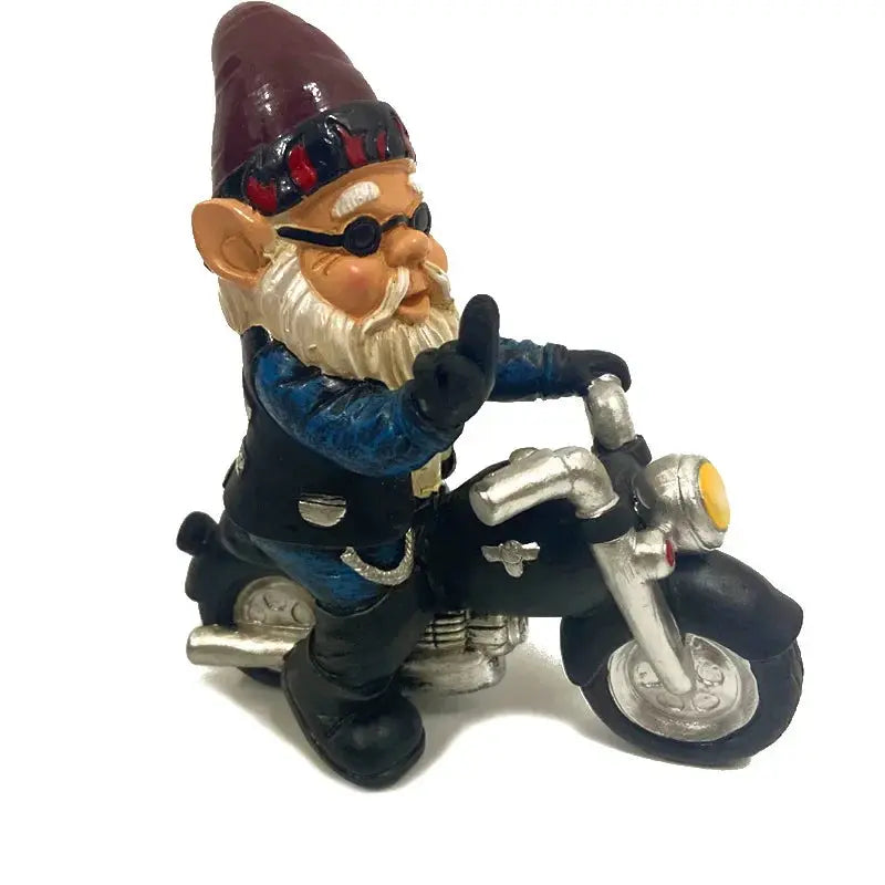 Statue de jardin en résine représentant un gnome vieux homme, décoration de Noël et accessoire de maison Mafrenesiedecoration