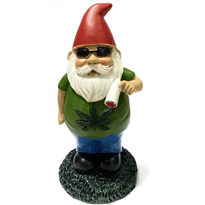 Statue de jardin en résine représentant un gnome vieux homme, décoration de Noël, ornement pour la maison et bureau.