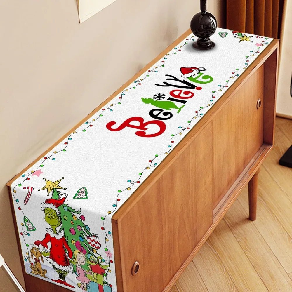 Chemin de table Noël décoration table fête fin d'année