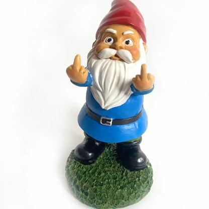 Statue de jardin en résine représentant un nain vieux homme, décoration de Noël, accessoire de maison ou de bureau.