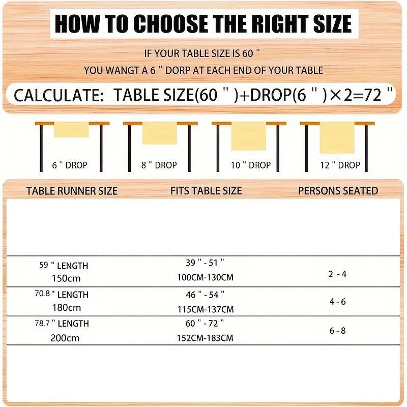 Chemin de table lin lavable machine qualité premium