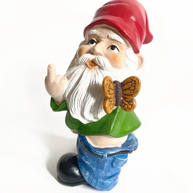 Statue de jardin en résine d'un nain gnome ancien, décoration de Noël, accessoire pour maison ou bureau, par Mafrenesiedecoration