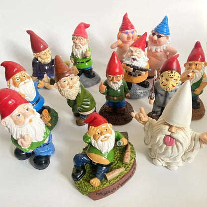 Statue de nain en résine pour jardin, décoration de Noël, accessoire de maison, représentant un vieux homme, style gnome Mafrenesiedecoration