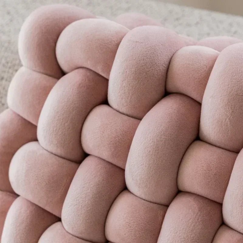 Grand coussin canapé velours candy colors décoration salon cosy