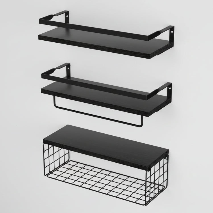 Etagere murale en bois Paulownia - Rangement Salle Bain - Mafrenesiedecoration