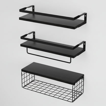 Etagere murale en bois Paulownia - Rangement Salle Bain - Mafrenesiedecoration