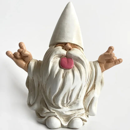 Statue de jardin en résine représentant un gnome vieux homme, décoration de bureau ou accessoire de décoration extérieure Mafrenesiedecoration