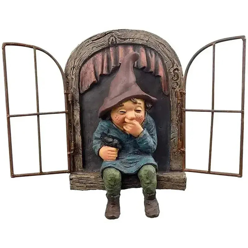 Statue de jardin en résine représentant un nain ancien, décor de Noël, accessoires pour la maison, décoration de bureau Mafrenesiedecoration
