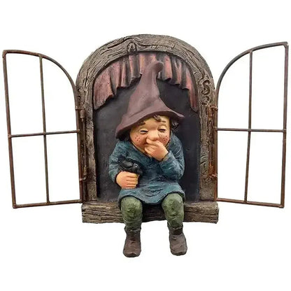 Statue de jardin en résine représentant un nain ancien, décor de Noël, accessoires pour la maison, décoration de bureau Mafrenesiedecoration