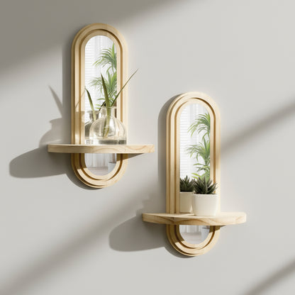 Etagere en bois murale Suspendue - Rangement Bohème