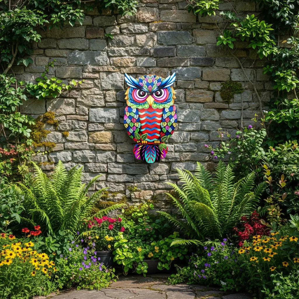 Chouette Mur Pierre Jardin